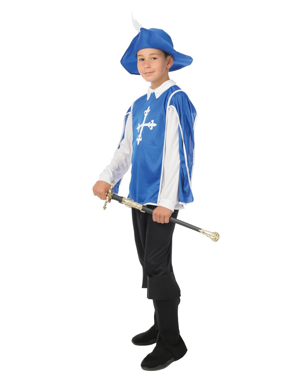 p-tit-clown-musketier-kost-m-kinder-hut-tunika-hose-berstiefel image 2