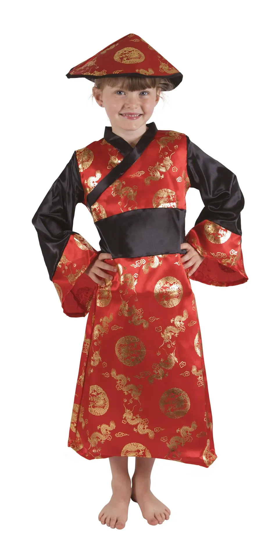 ptit-clown-chinesisches-neujahrskost-m-kinder-m-dchen-10-12-jahre-rot image 1