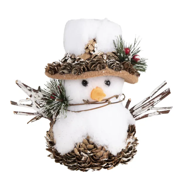 ptit-clown-schneemann-pl-sch-weihnachtsdeko-15-cm image 1