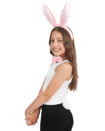 p-tit-clown-hasen-set-rosa-wei-mit-schwanz-accessoire image 8