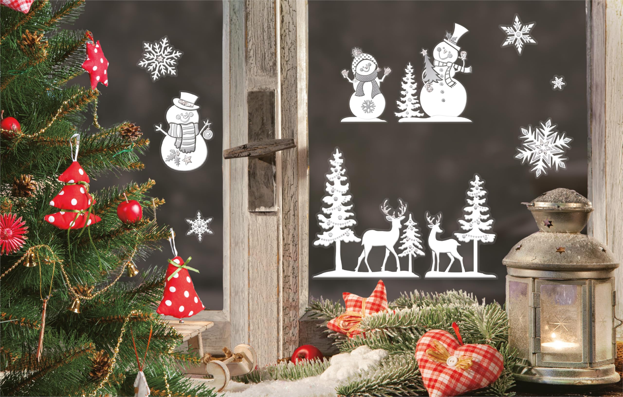 p-tit-clown-re22882-weihnachtsaufkleber-wei-schneemann-oder-rentier image 3