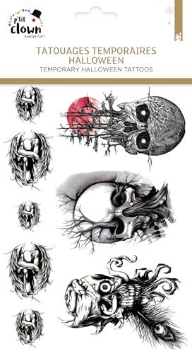 p-tit-clown-tempor-re-tattoos-mit-totenkopf-motiven image 7