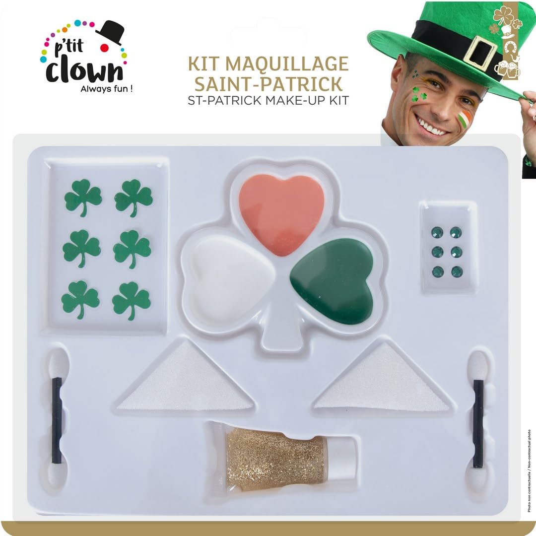 p-tit-clown-23247-st-patrick-s-day-make-up-set-komplett-gl-nzend-einfach-waschba image 4