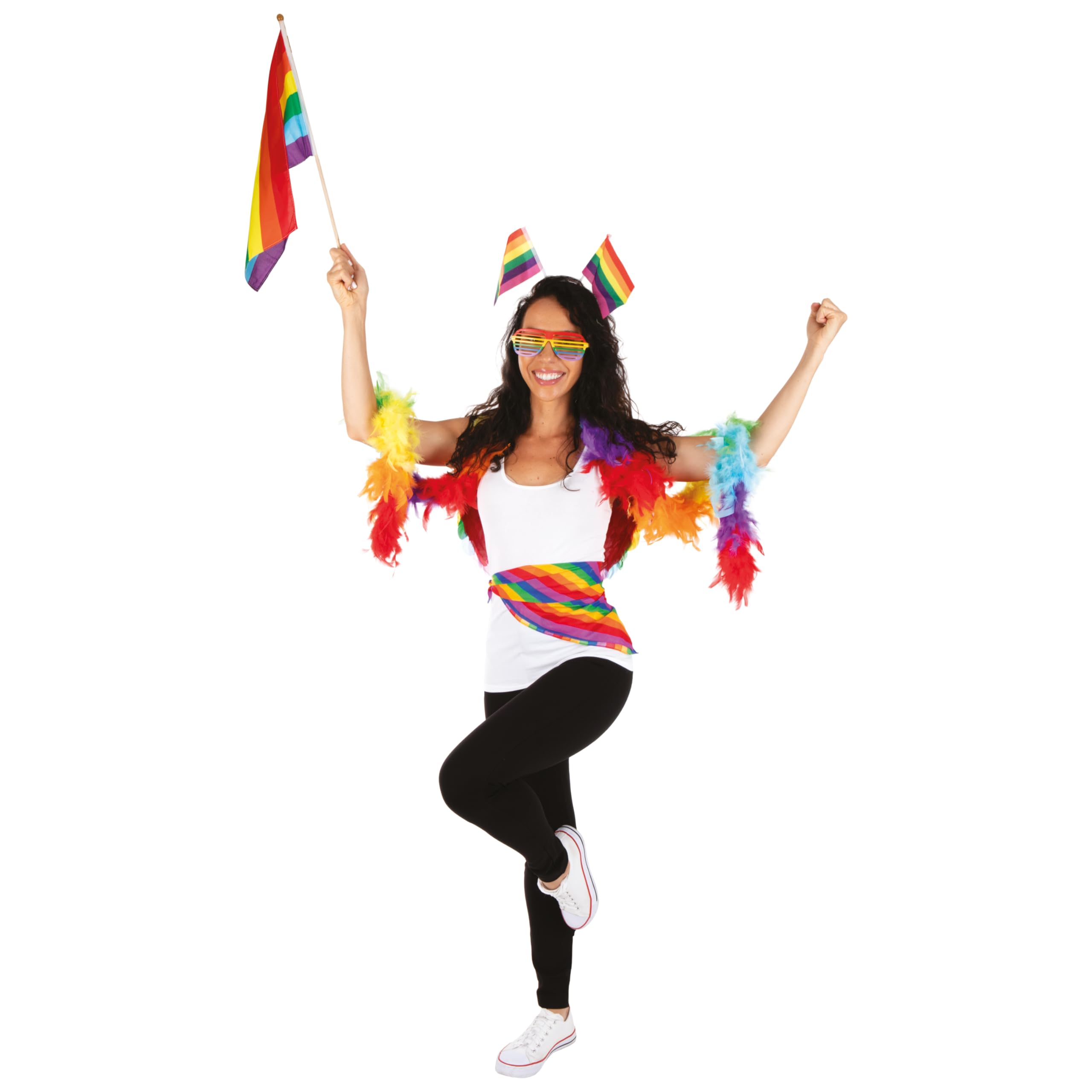 ptit-clown-62838-regenbogen-brille-mit-st-ben-unisex image 5