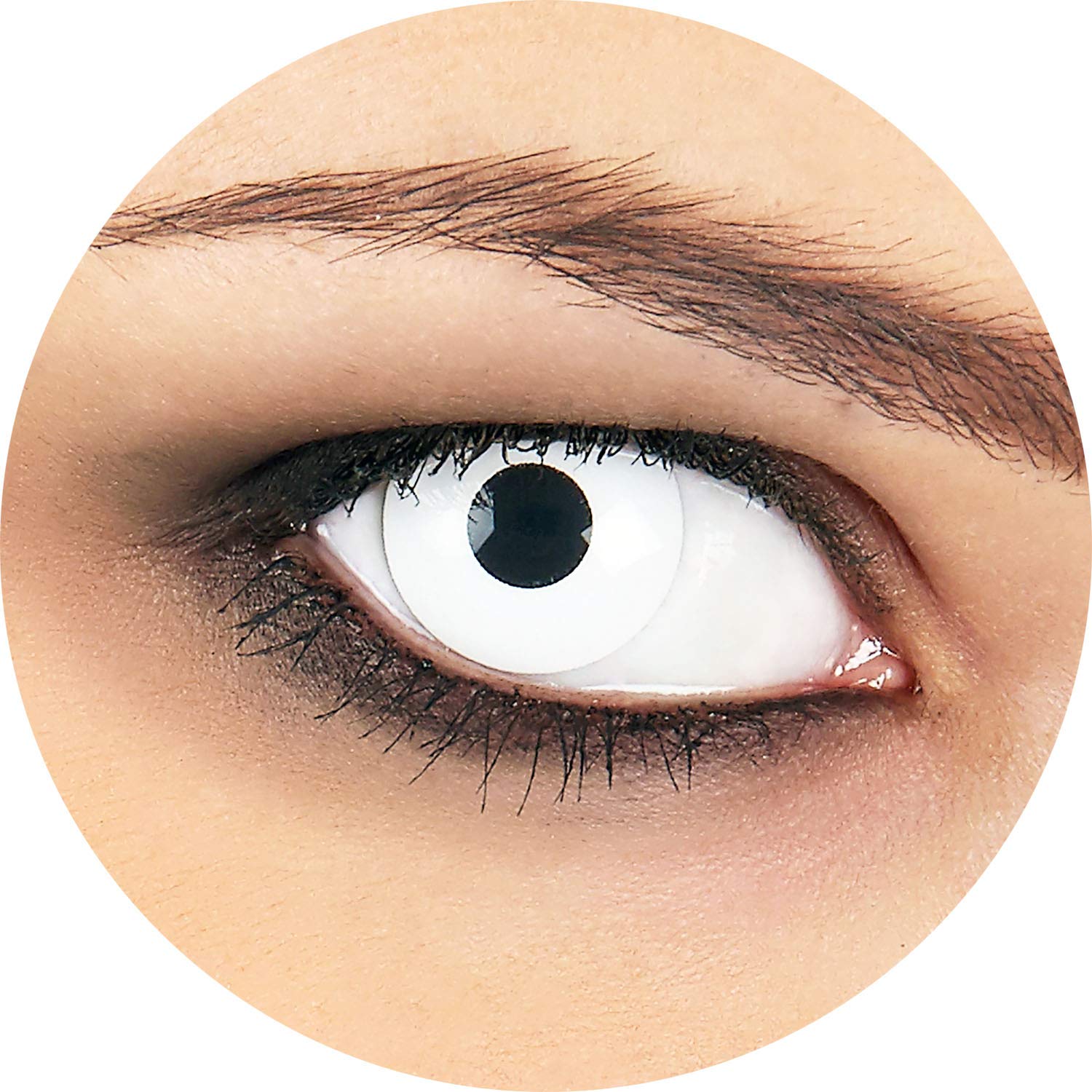 ptit-clown-wei-e-iris-kontaktlinsen-einheitsgr-e-kost-m-make-up image 3