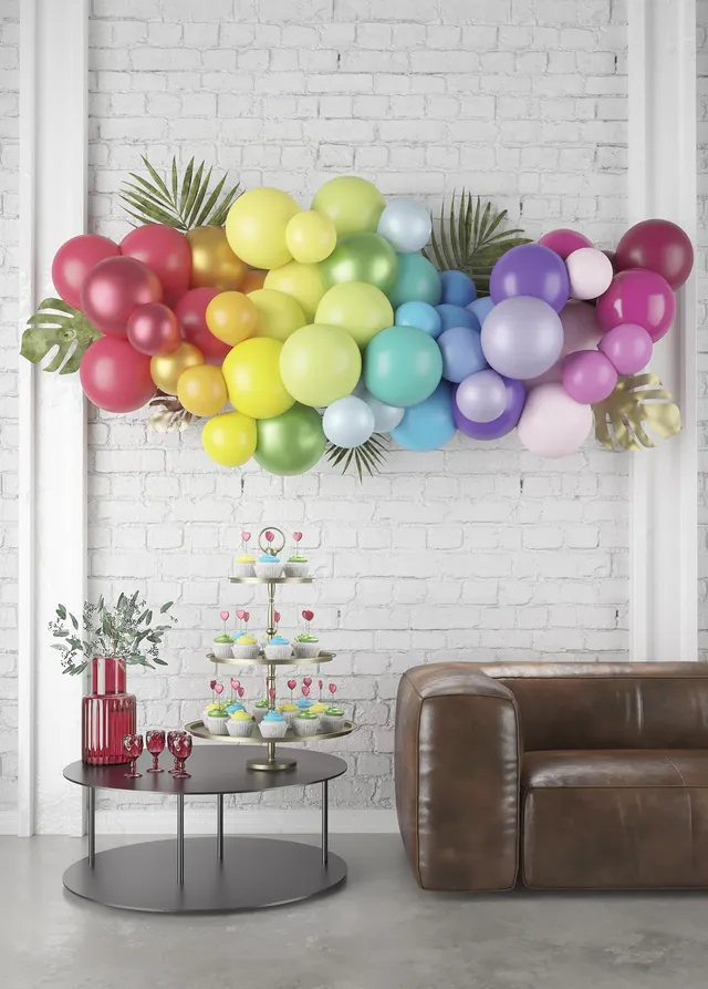 p-tit-clown-c-l-50-luftballons-set-regenbogen-naturlatex image 1