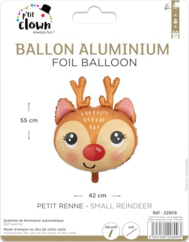 p-tit-clown-folienballon-kleines-rentier-55-cm-weihnachten image 5