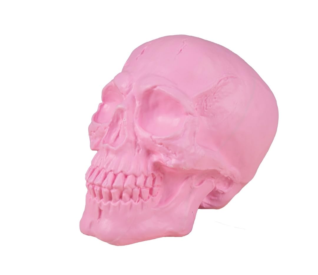 p-tit-clown-totenkopf-halloween-deko-zum-aufstellen-gebl-mter-sch-del-24-cm image 4