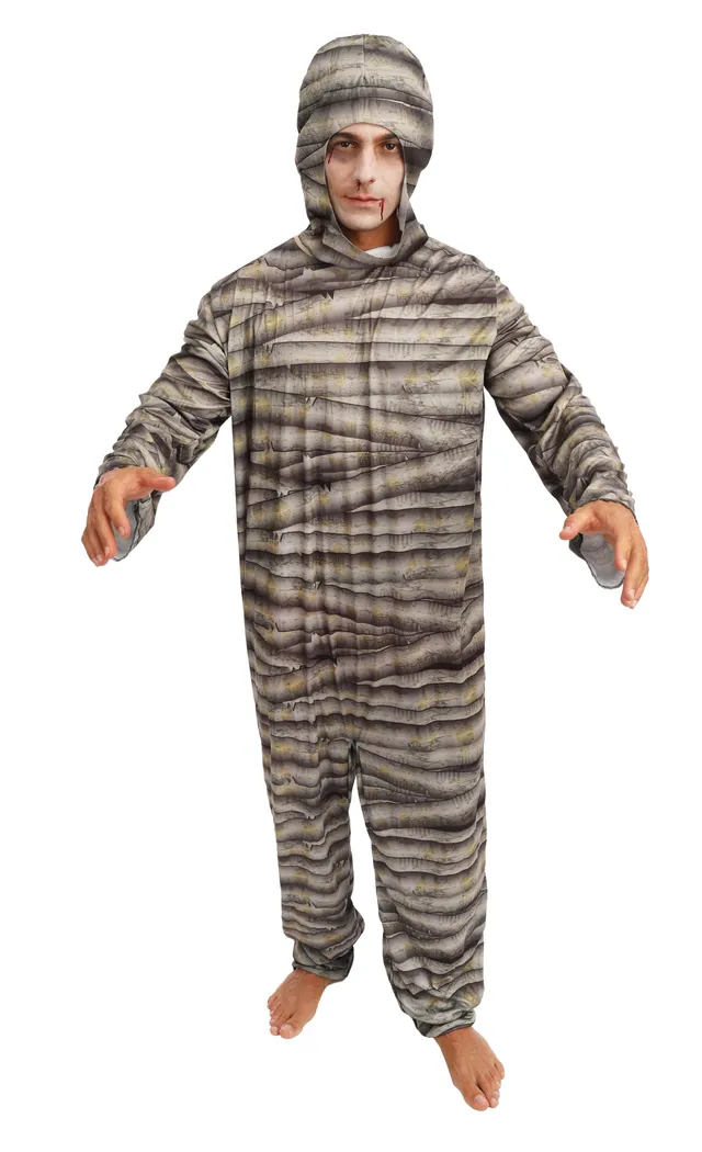 p-tit-clown-mumie-kost-m-f-r-erwachsene-overall-mit-kapuze image 1