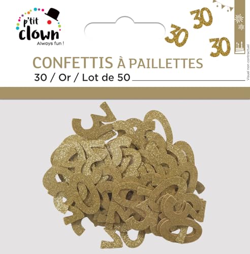 p-tit-clown-konfetti-zahl-30-gold-50-st-ck-glitzer-partydeko image 5
