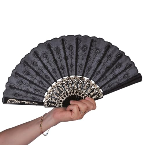 p-tit-clown-f-cher-eventail-45-cm-stoff-und-kunststoff-schwarz image 6