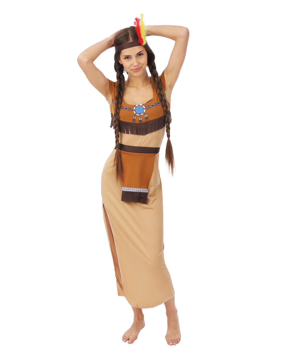 p-tit-clown-indianerkost-m-erwachsene-polyester-komplett image 4