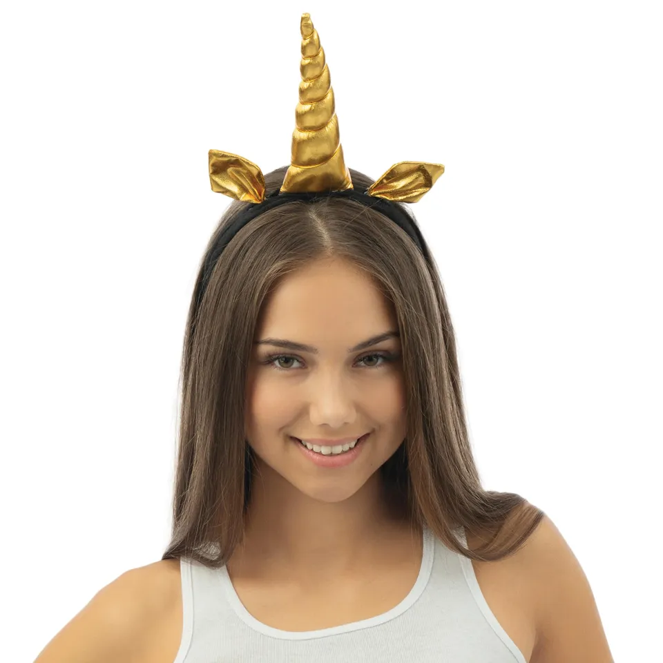 p-tit-clown-82203-haarreif-einhorn-gold-schwarz-einheitsgr-e image 1