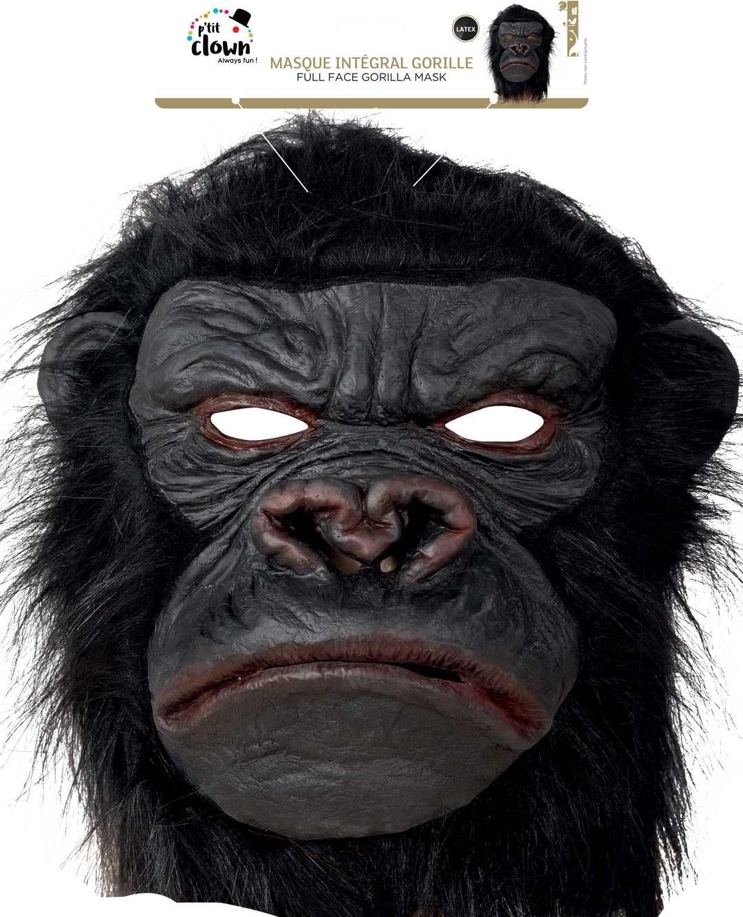 p-tit-clown-10204-gorilla-latexmaske-erwachsene-mit-kunstfell image 2