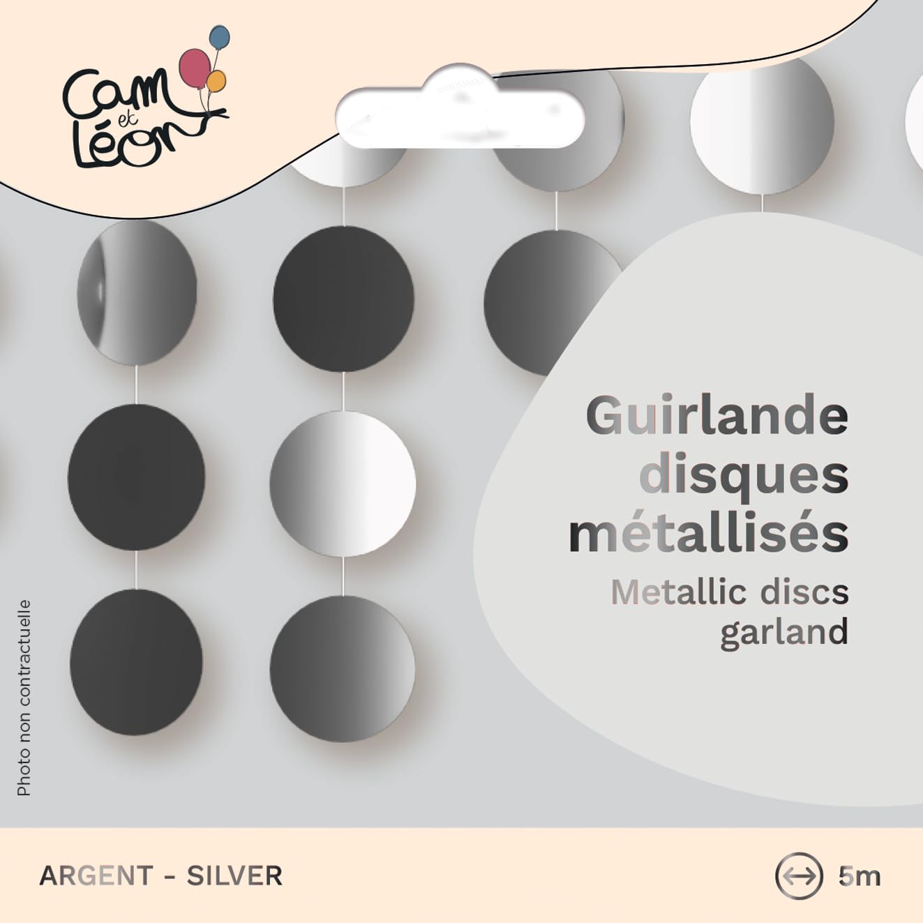 ptit-clown-re22588-girlande-mini-scheiben-silber-5-m image 3