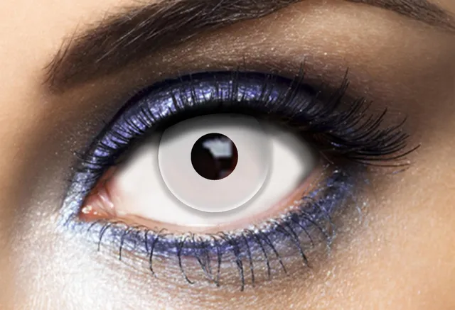 ptit-clown-wei-e-iris-kontaktlinsen-einheitsgr-e-kost-m-make-up image 1