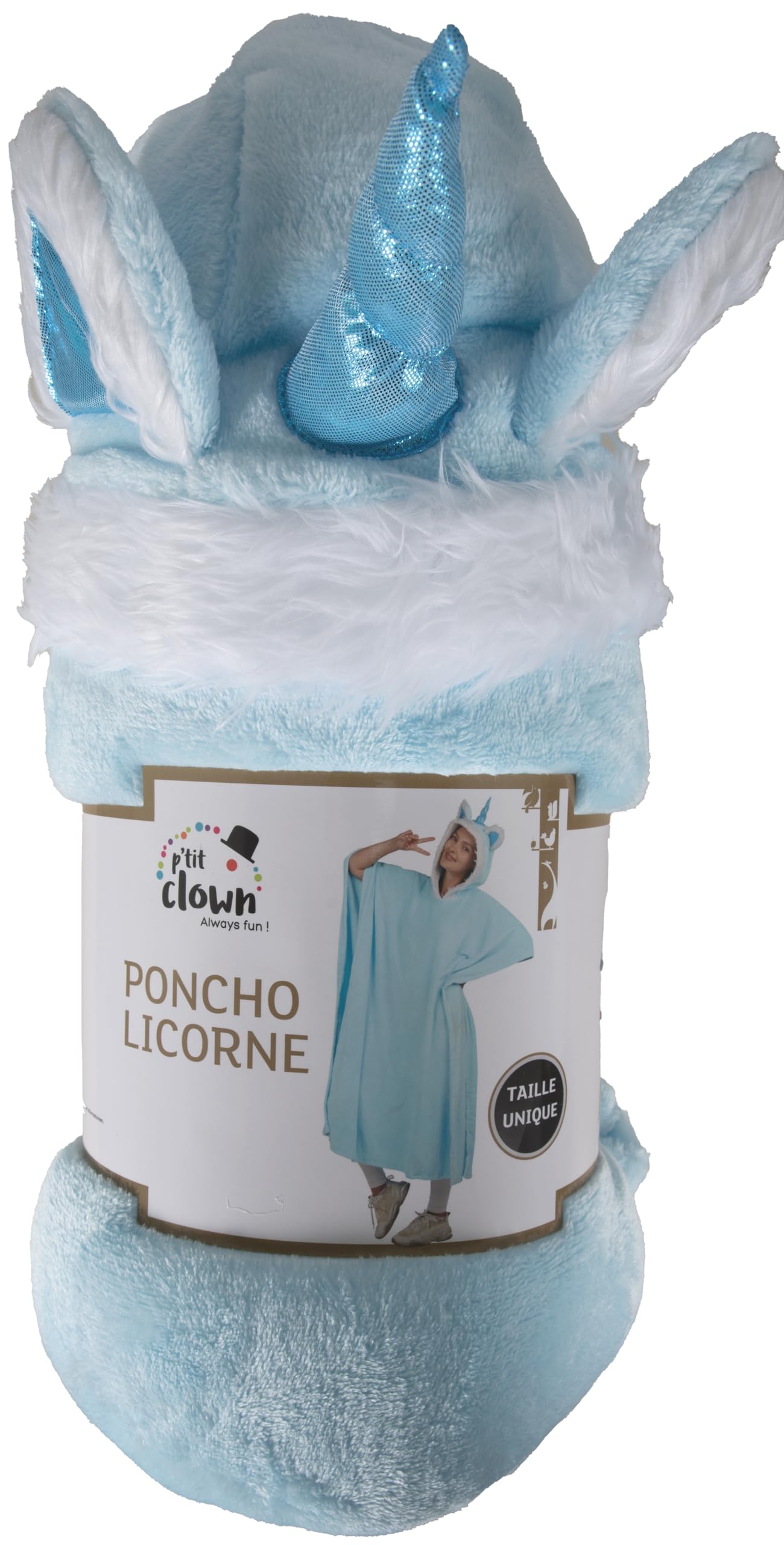 ptit-clown-einhorn-poncho-mit-kapuze-f-r-erwachsene-einheitsgr-e-polyester image 5