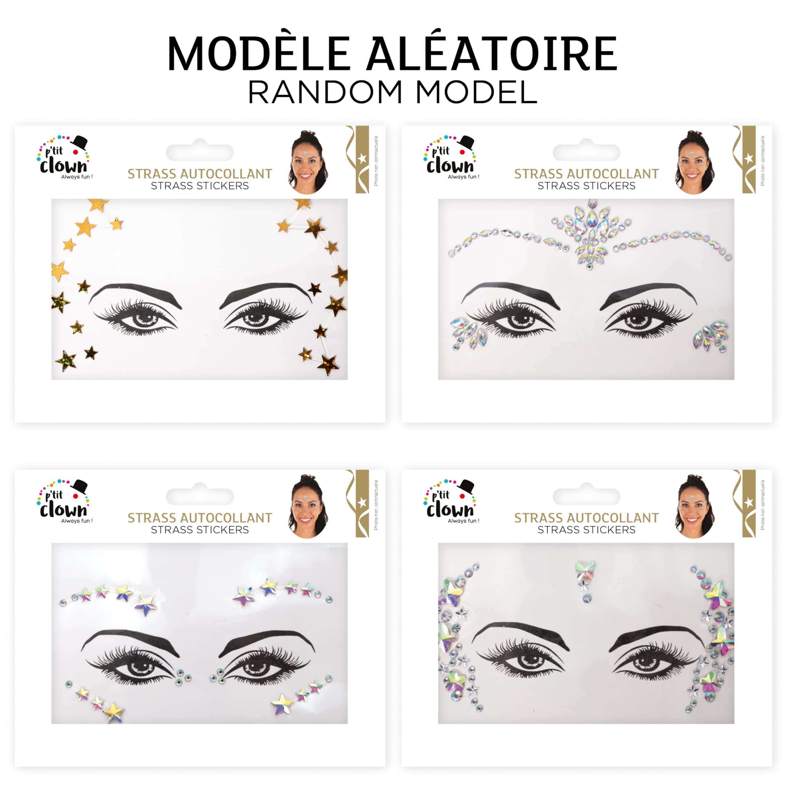 ptit-clown-strass-gesicht-sticker-selbstklebend-modell-iii image 3