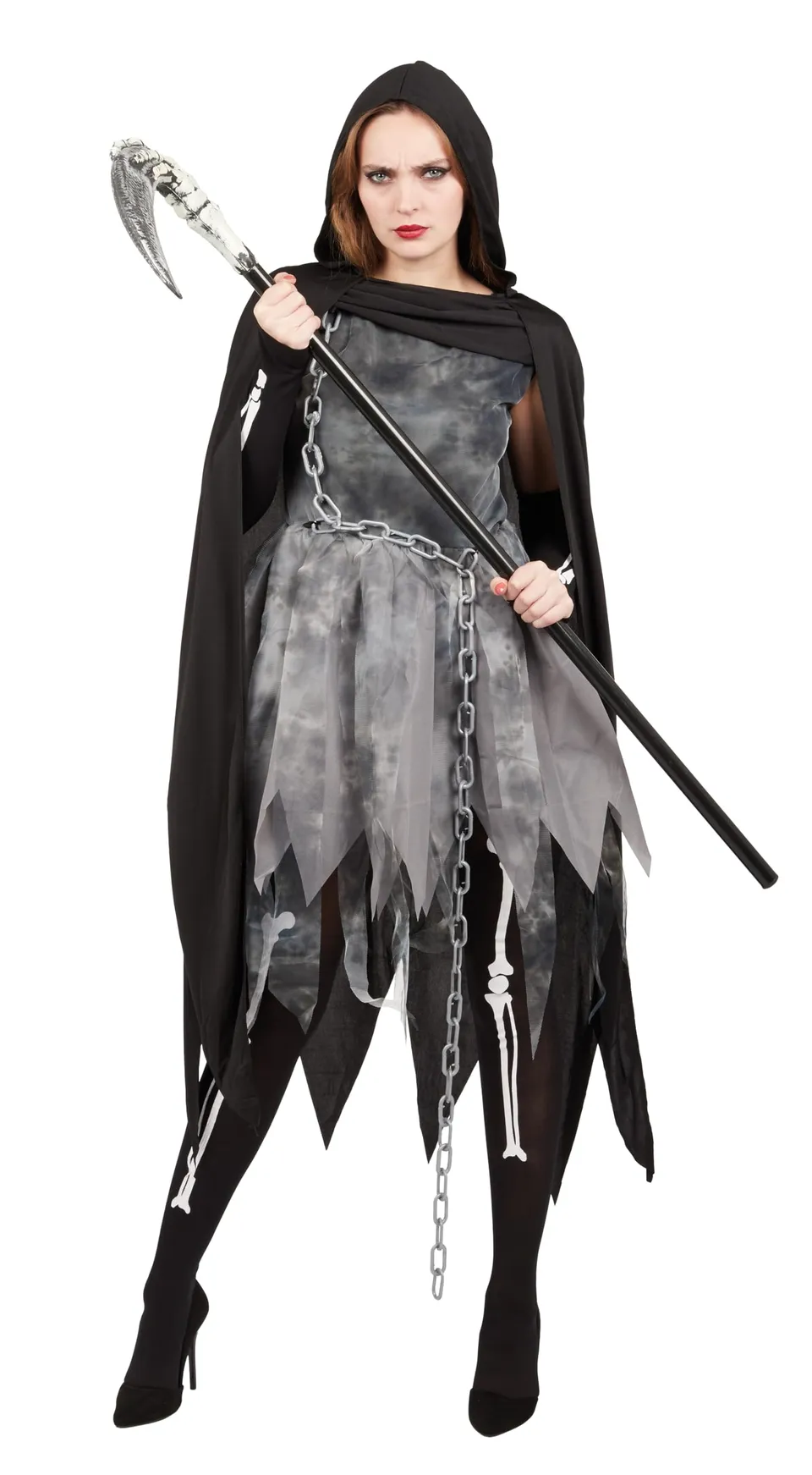p-tit-clown-sensenmann-kost-m-damen-s-m-skelett-halloween-cosplay image 1