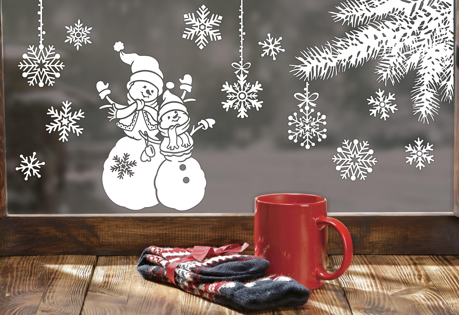 p-tit-clown-re22886-weihnachtsaufkleber-wei-schneemann-oder-kirche image 3