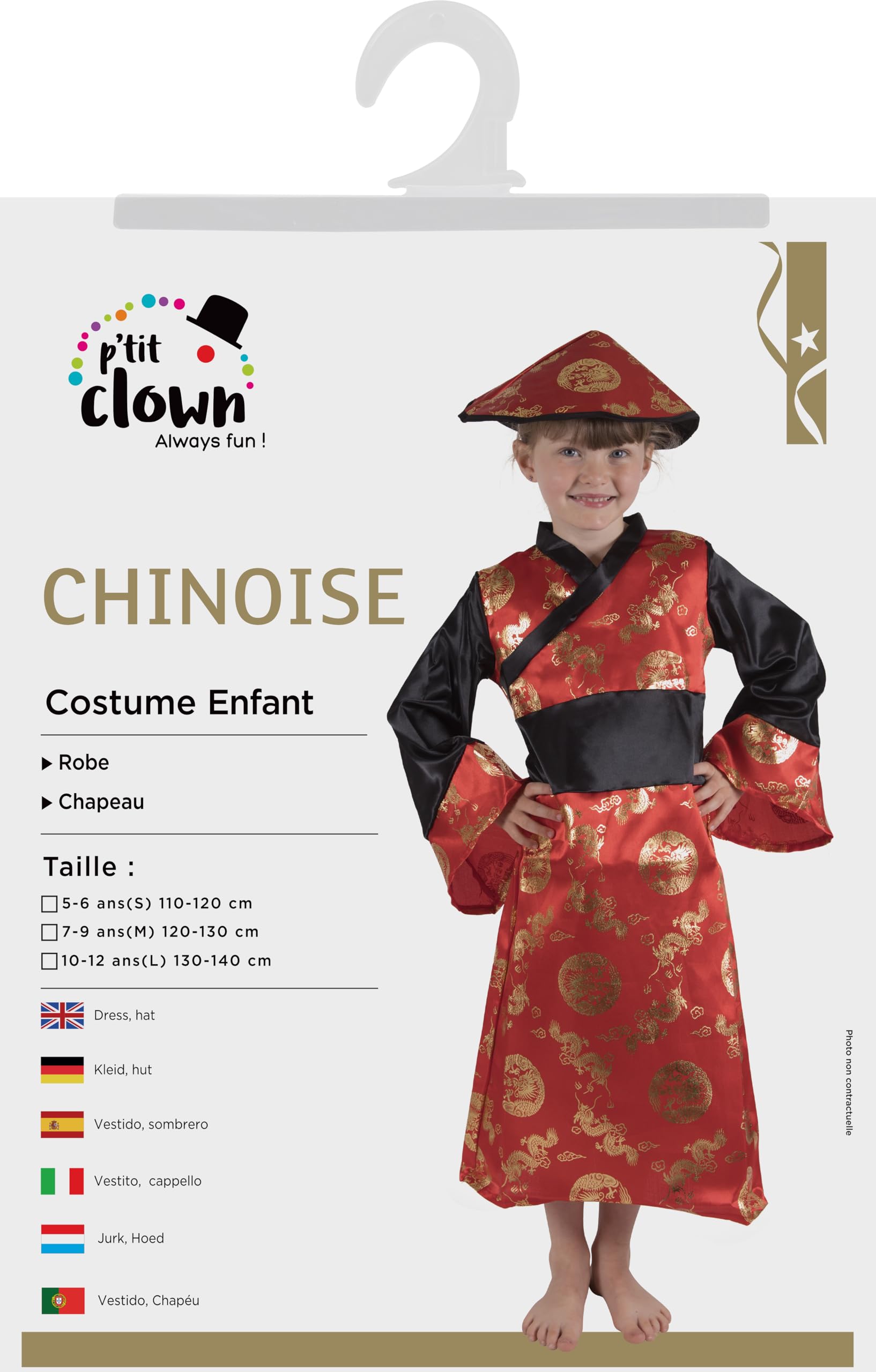 ptit-clown-chinesisches-neujahrskost-m-kinder-m-dchen-10-12-jahre-rot image 5
