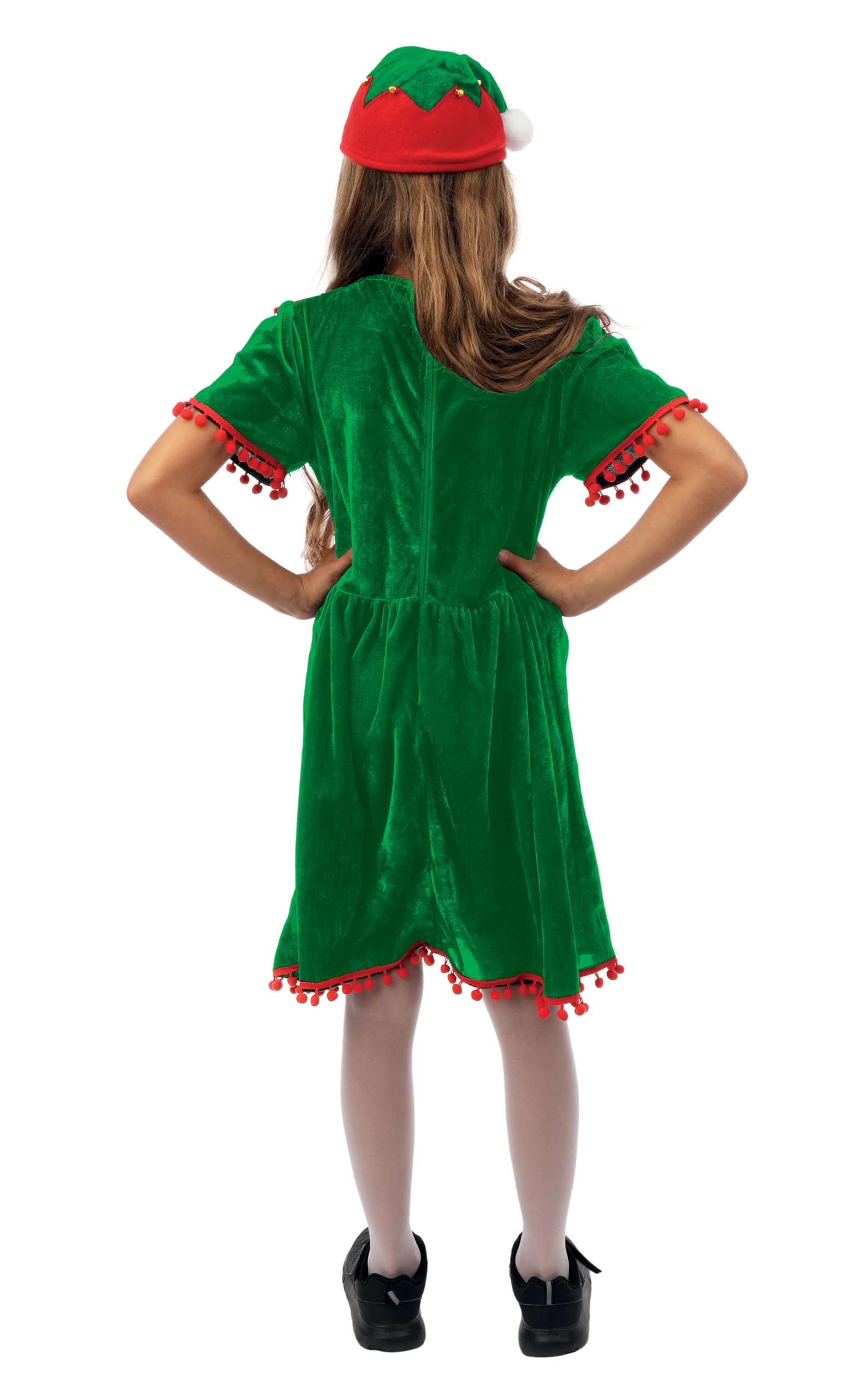 ptit-clown-wichtelkost-m-m-dchen-mit-g-rtel-und-gl-ckchen-m-tze-gr-n image 3