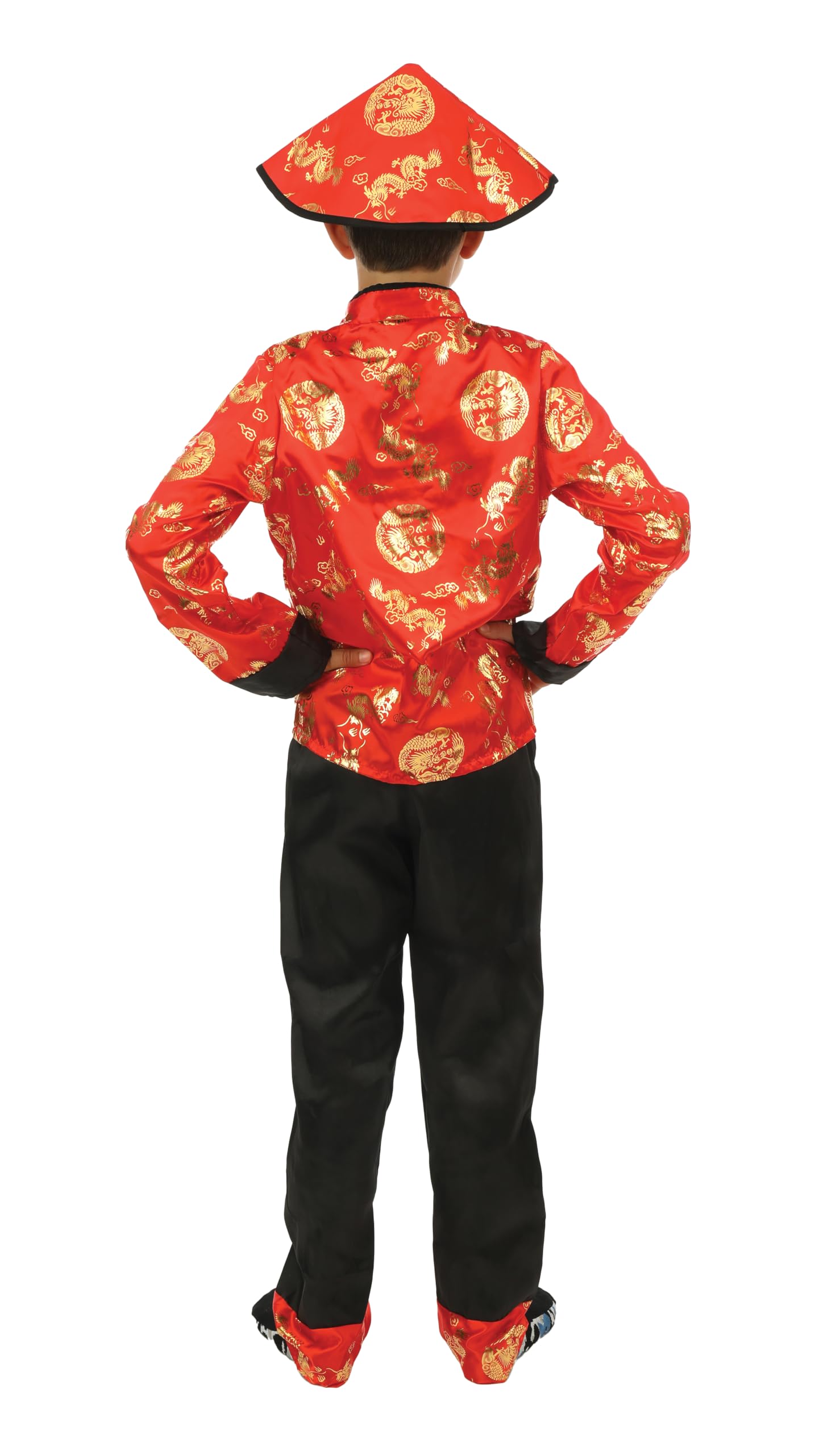 ptit-clown-chinesisches-neujahrskost-m-kinder-rot-polyester image 3