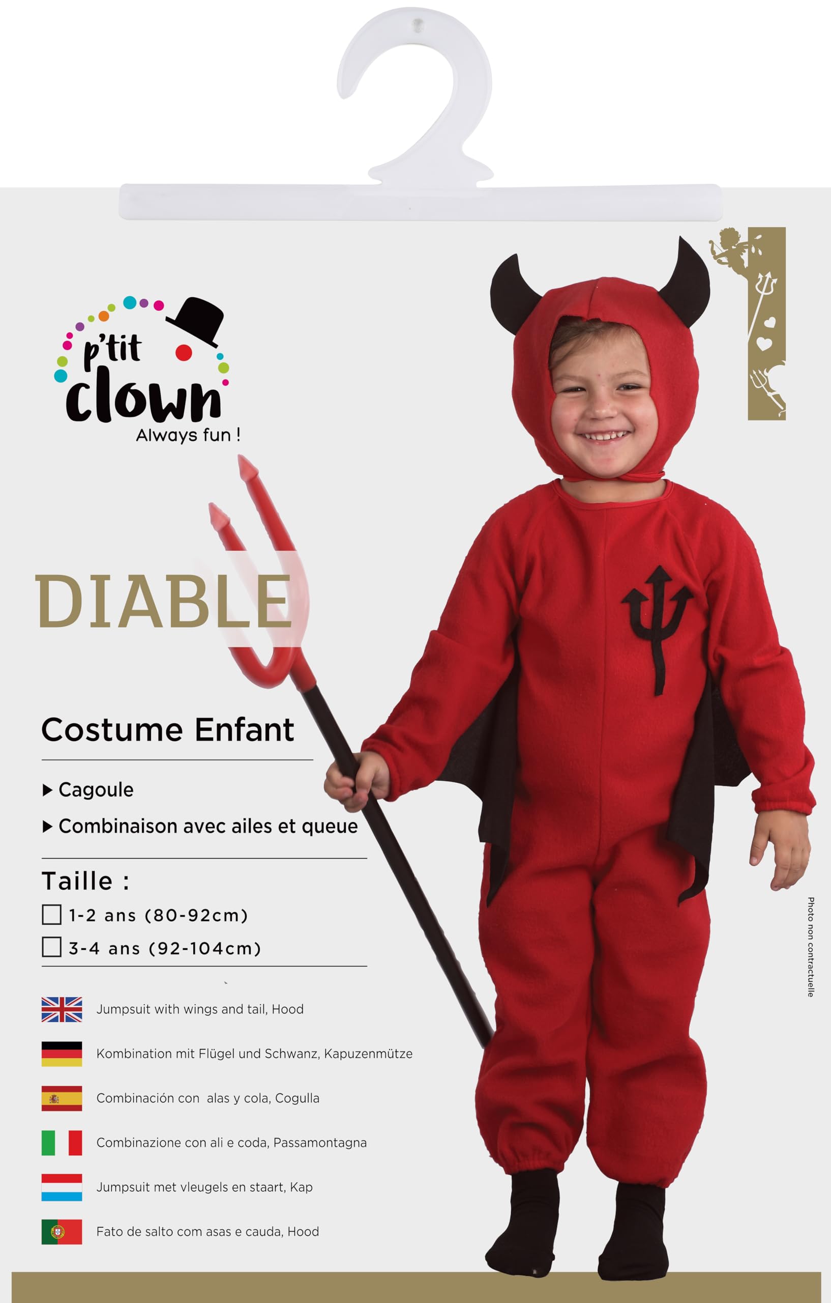 p-tit-clown-teufel-kost-m-rot-baby-diable-rouge image 2