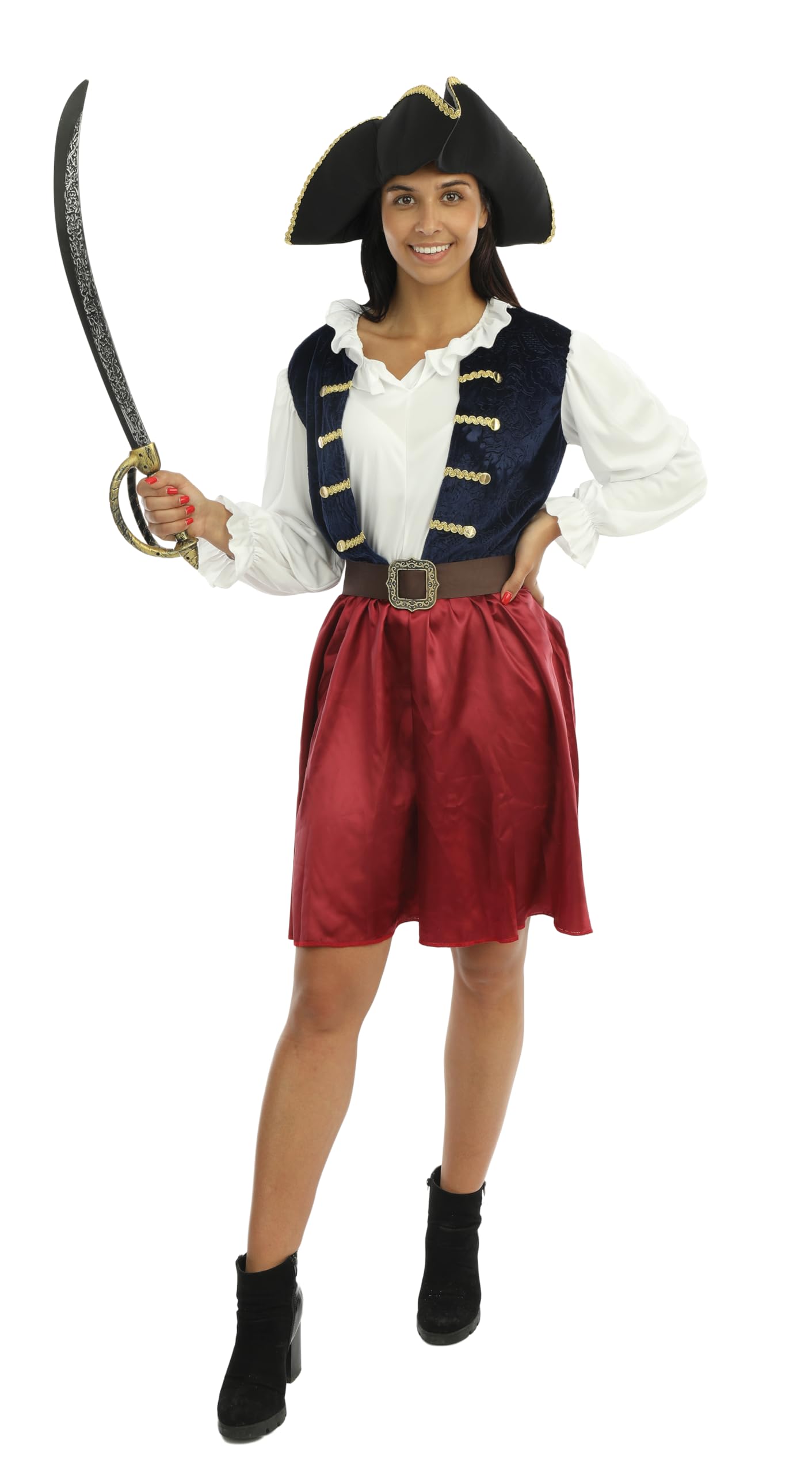 ptit-clown-piratenkost-m-blau-f-r-karneval-halloween-und-cosplay image 7