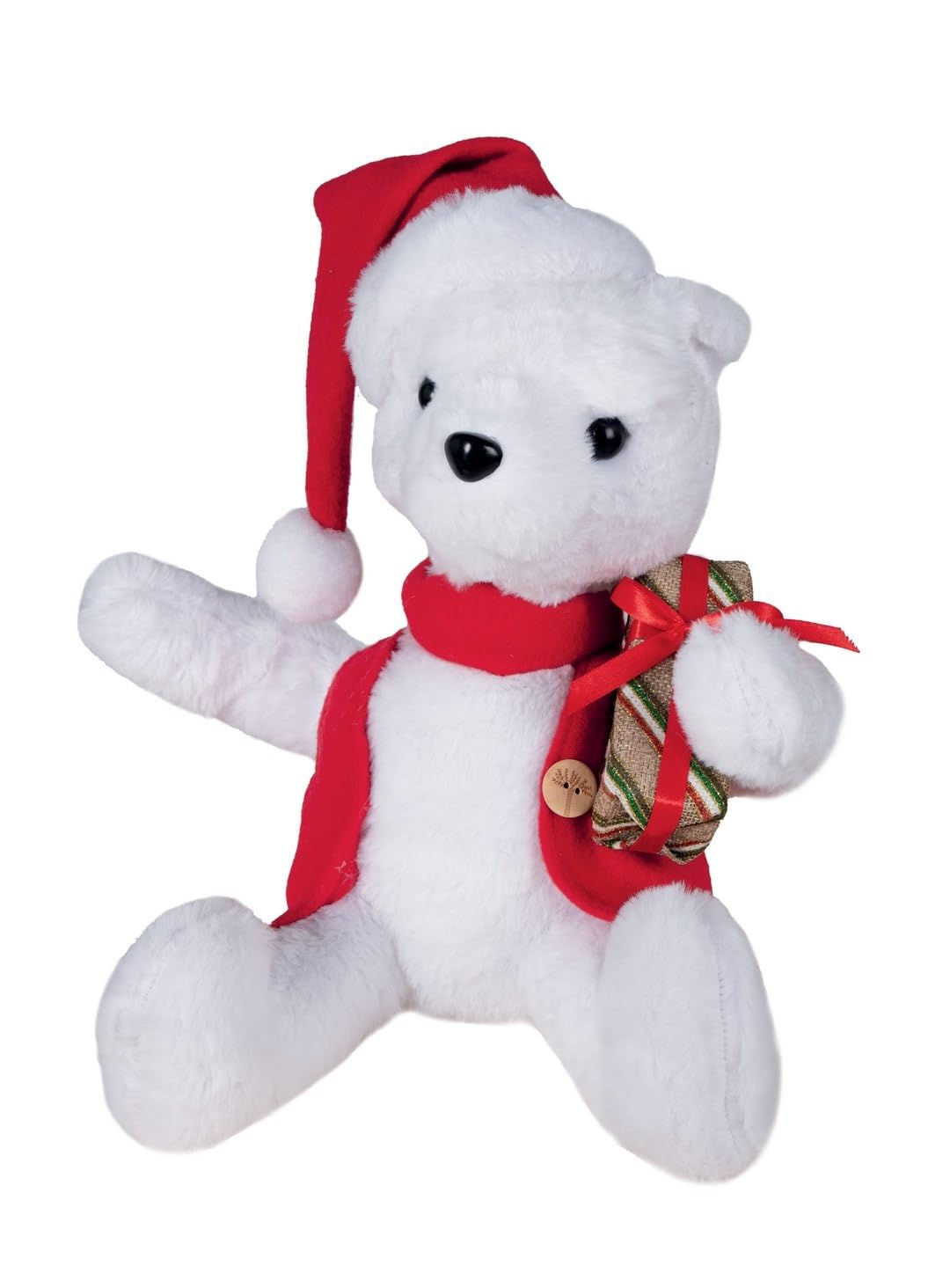 p-tit-clown-weihnachtsb-r-animatronics-30-cm-wei-mit-sound image 1