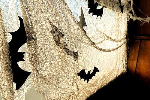 ptit-clown-10120-fledermaus-stoff-grau-schwarz-400-cm-breit image 5