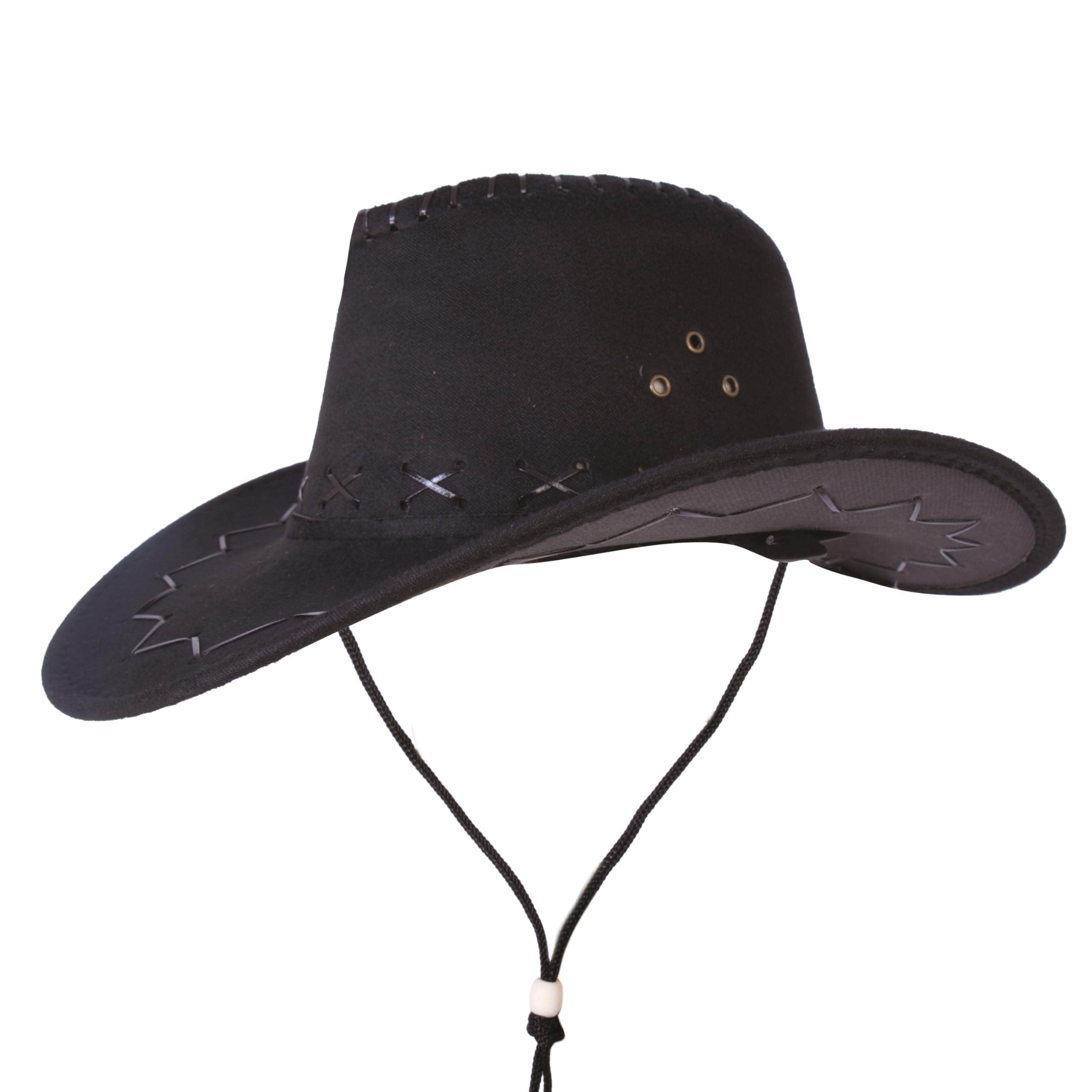 ptit-clown-cowboy-hut-nubukleder-optik-mit-ziernaht image 1
