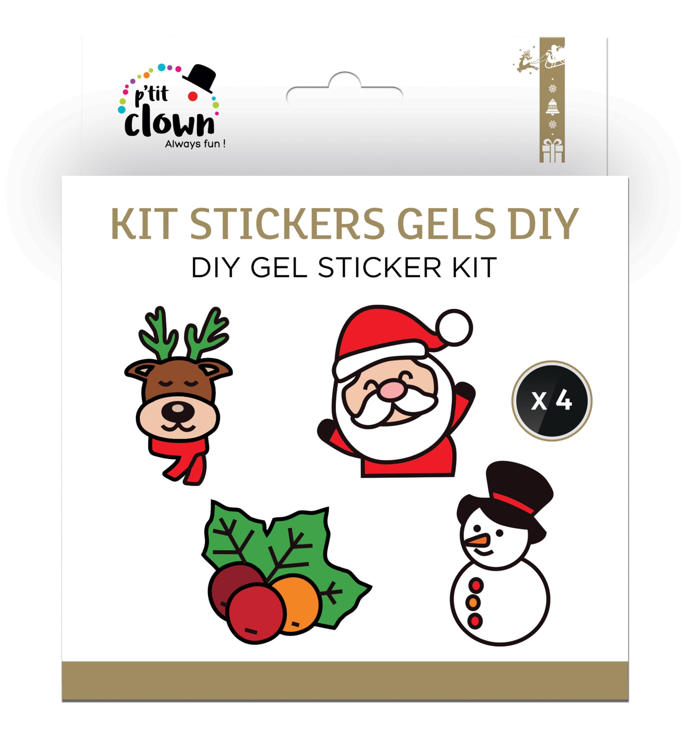 p-tit-clown-weihnachtsaufkleber-dekoset-gips-weihnachten-3-st-ck image 3