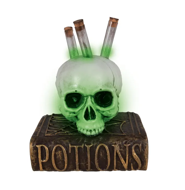 p-tit-clown-halloween-totenkopf-potions-deko-22-cm-mit-sound-und-licht image 1