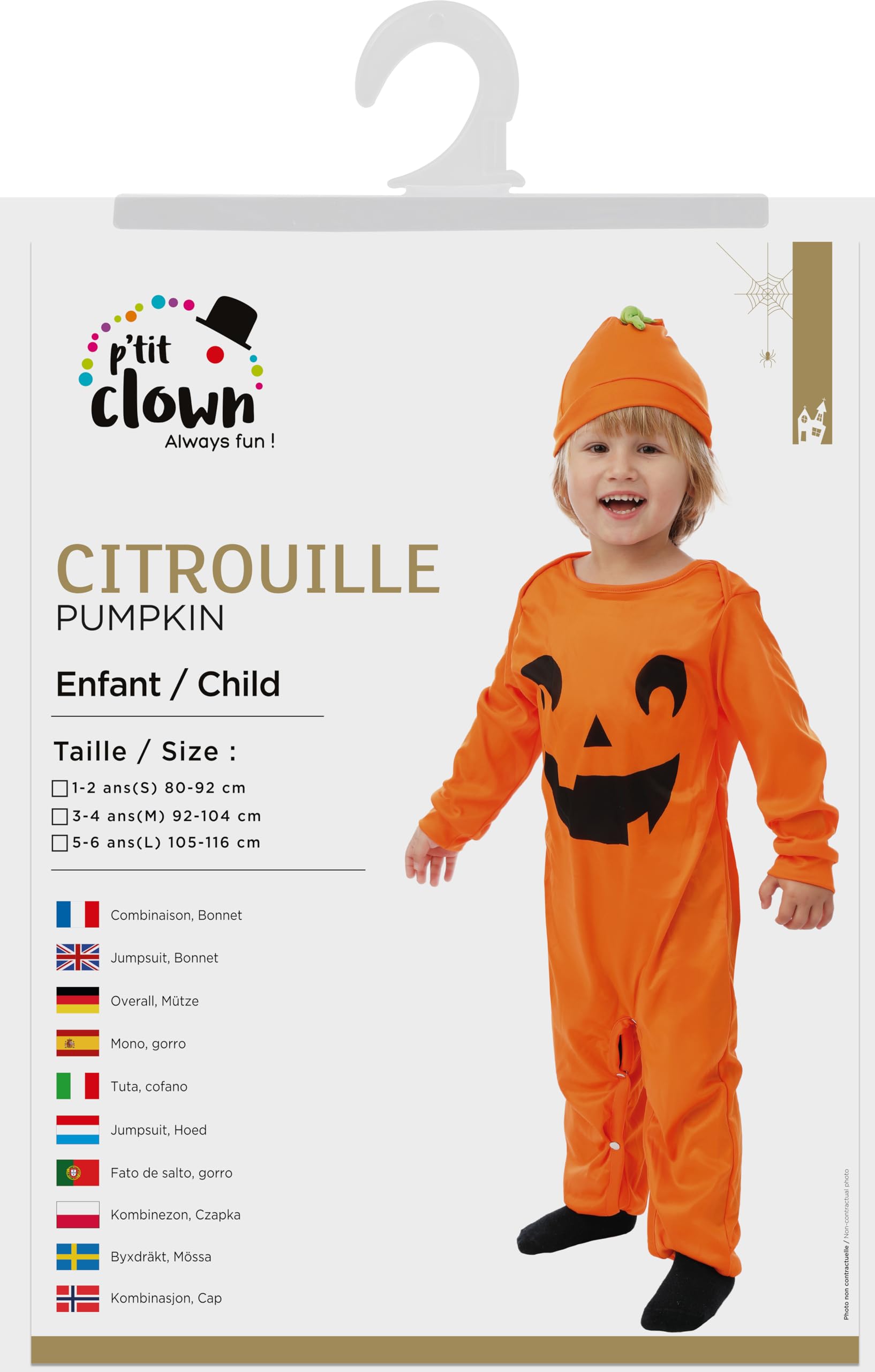 p-tit-clown-kleiner-k-rbis-babykost-m-overall-mit-m-tze image 4