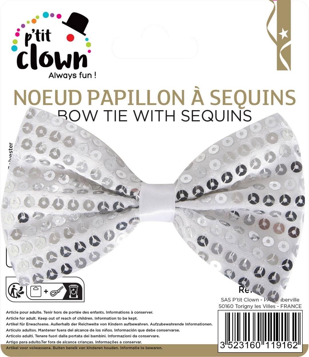 ptit-clown-fliege-mit-pailletten-sequins-schleife-party-accessoire image 2