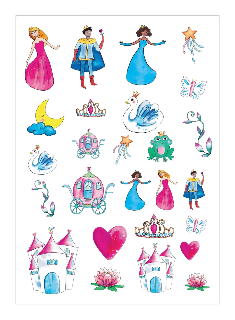 ptit-clown-tattoos-prinzessinnen-tempor-re-kinder-tattoos image 1