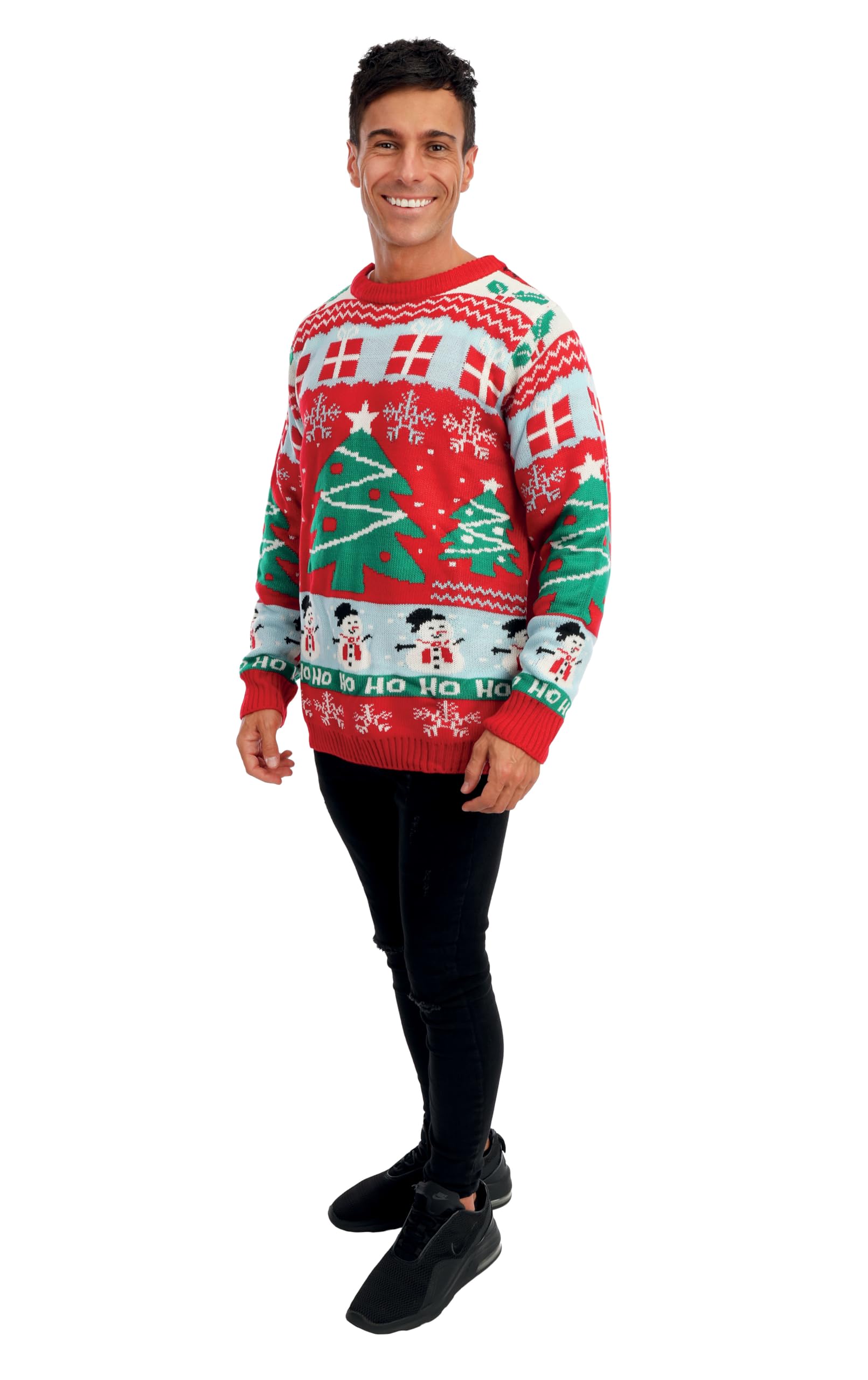 p-tit-clown-weihnachtspullover-erwachsene-xl-rot-weihnachtsbaum image 2