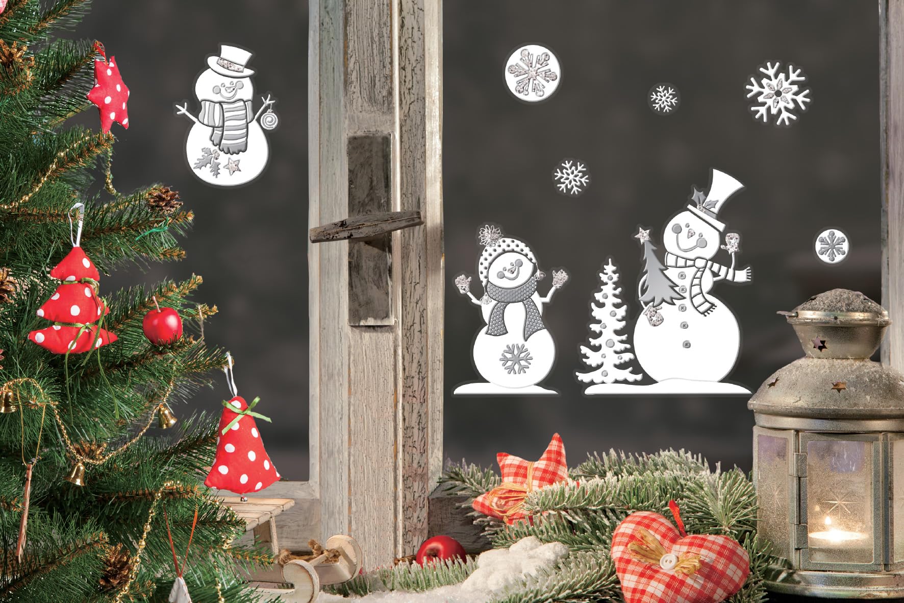 p-tit-clown-re22882-weihnachtsaufkleber-wei-schneemann-oder-rentier image 2
