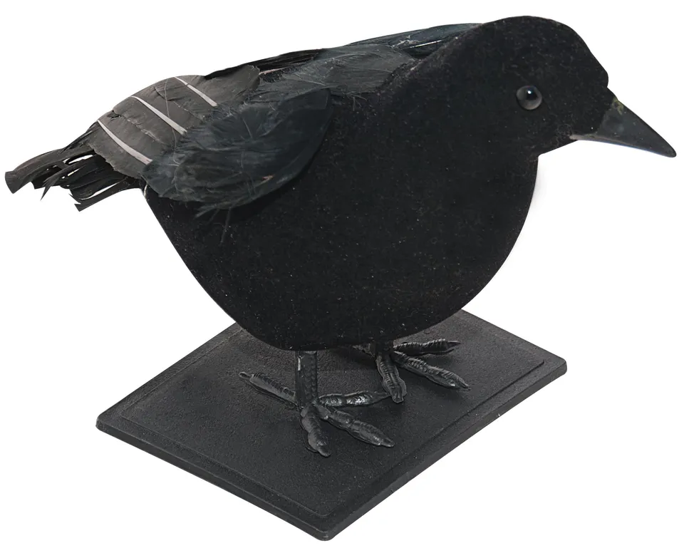 ptit-clown-deko-rabe-corbeau-noir-mit-federn image 1