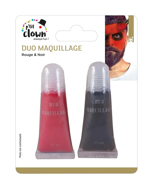 ptit-clown-fettschminke-rot-schwarz-kost-m-make-up image 1