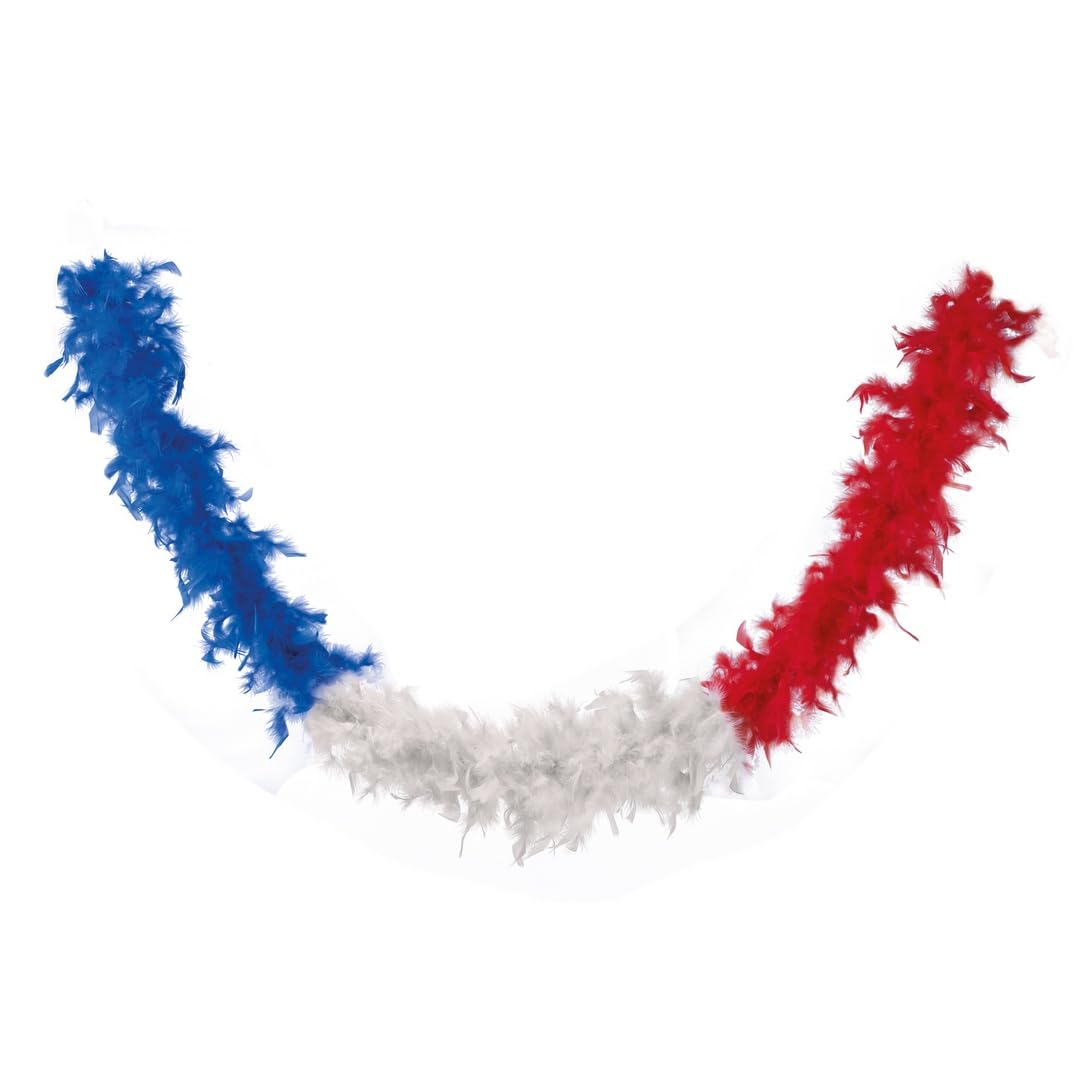 ptit-clown-federboa-unisex-blau-wei-rot-one-size image 1
