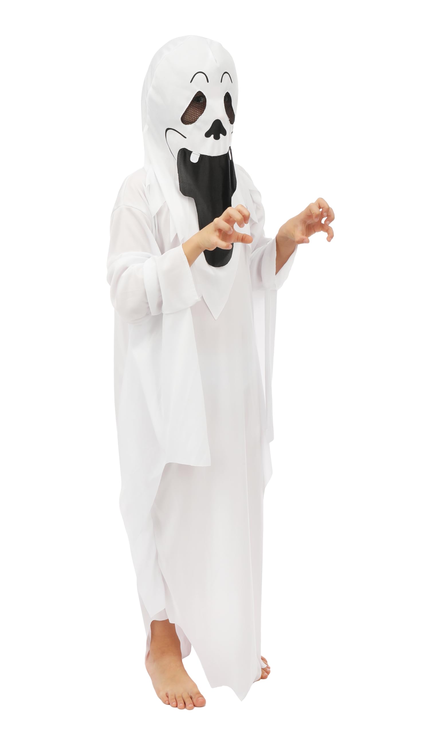 p-tit-clown-geisterkost-m-f-r-kinder-wei-halloween-kost-m-5-6-jahre image 2
