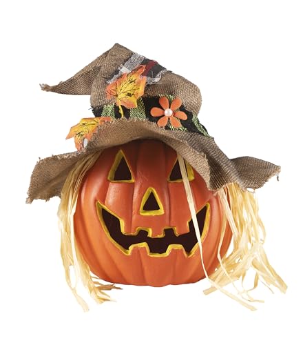 ptit-clown-leuchtk-rbis-36-cm-mit-vogelscheuchen-hut-deko image 3