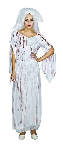 ptit-clown-blutige-braut-kost-m-erwachsene-kleid-mit-kopfschmuck-f-r-halloween image 5