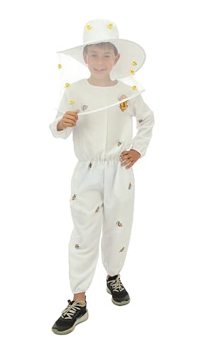 p-tit-clown-imker-kost-m-f-r-kinder-overall-mit-hut-wei image 8