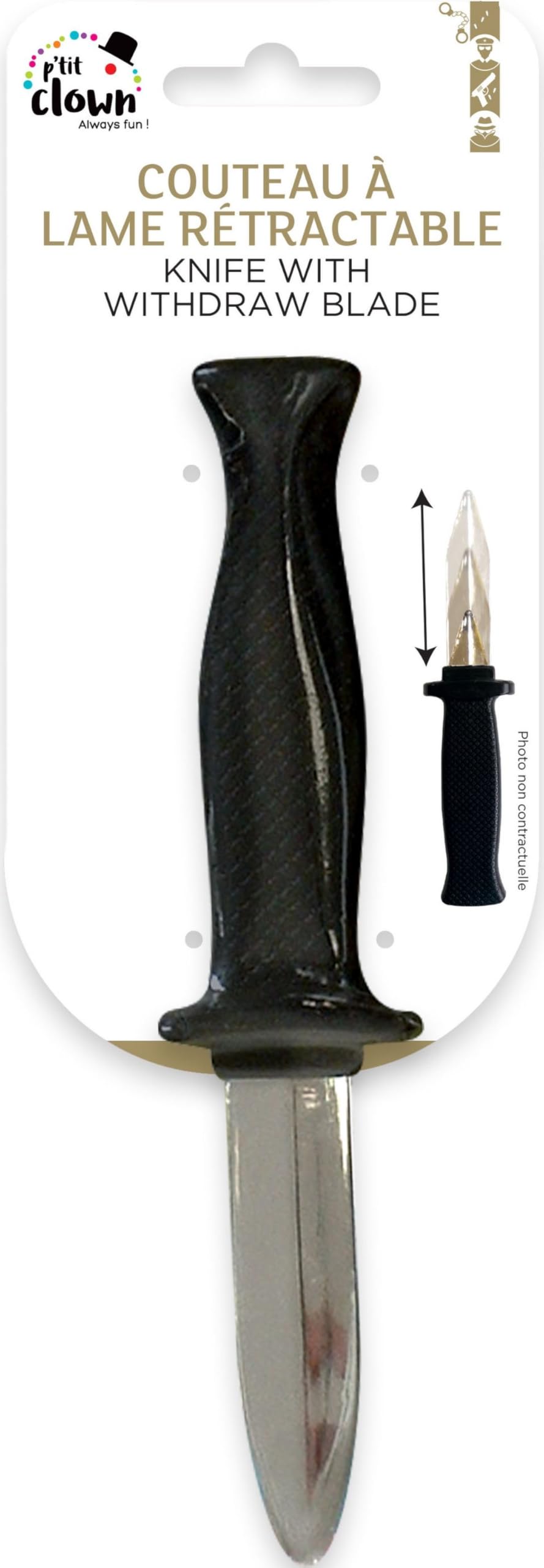 p-tit-clown-messer-mit-einziehbarer-klinge-18-cm-schwarz image 2