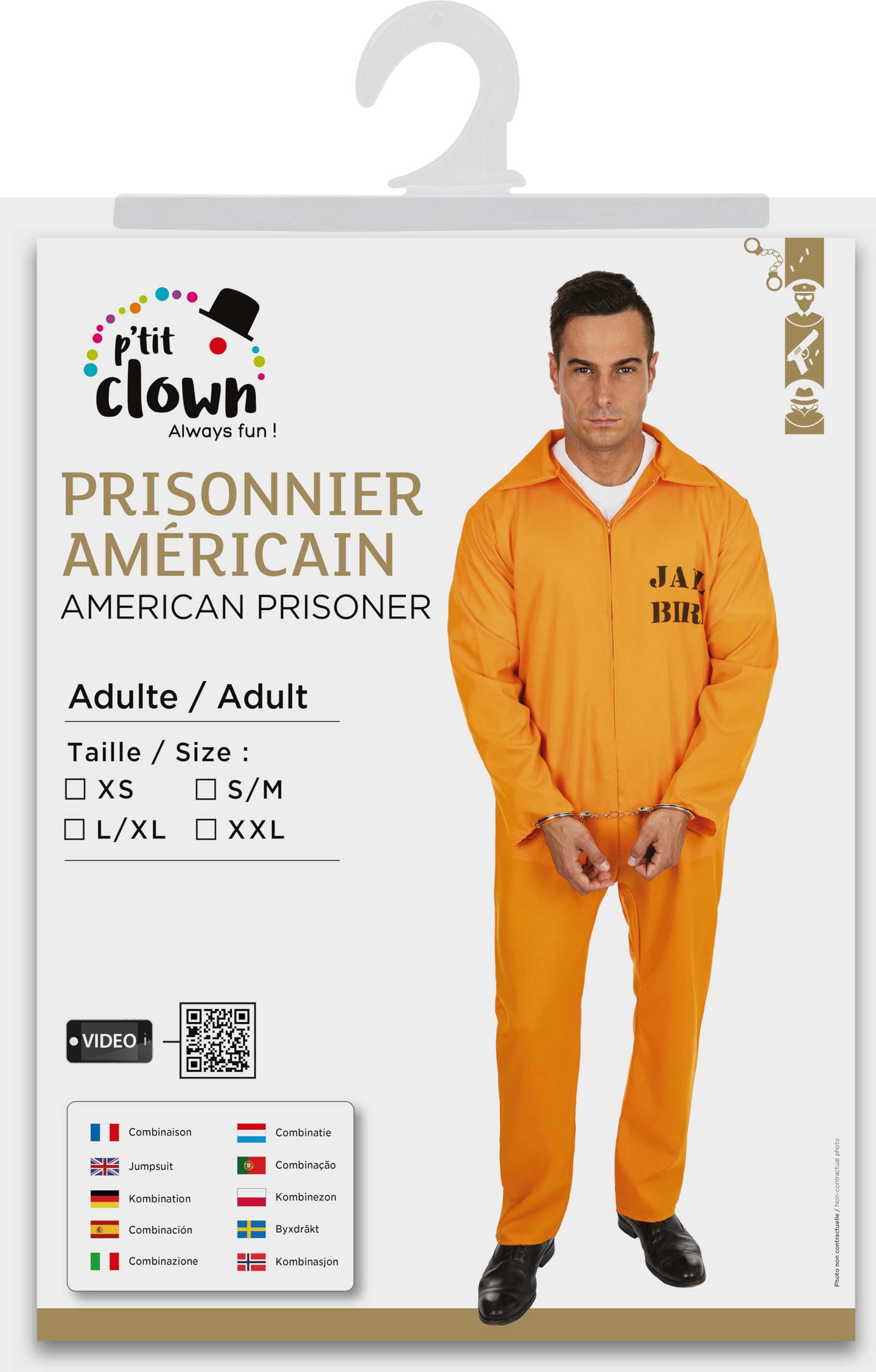p-tit-clown-amerikanischer-gefangener-kost-m-erwachsene image 4