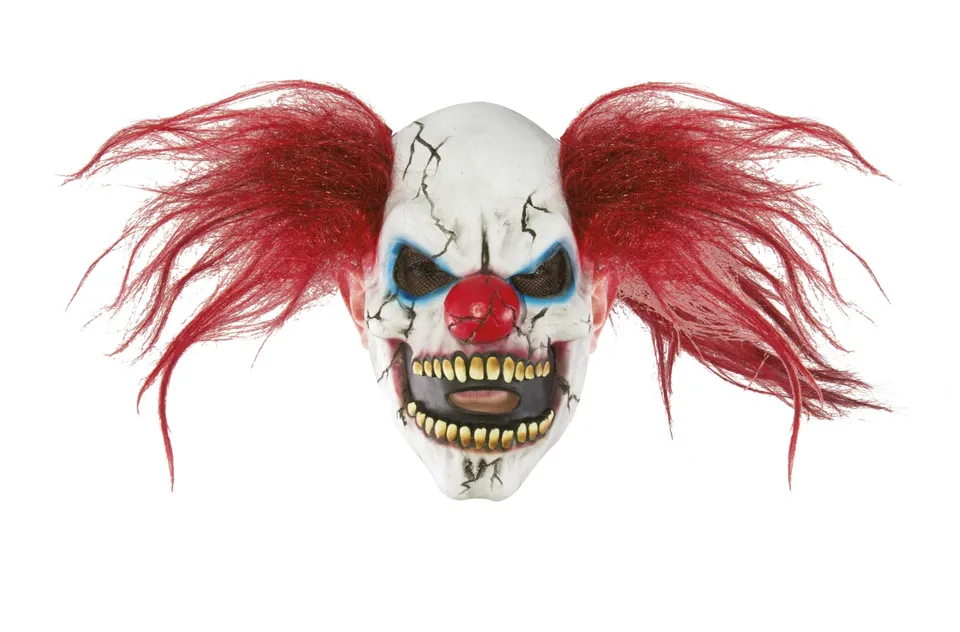 ptit-clown-clown-maske-f-r-erwachsene-latexmaske-mit-rotem-haar image 1