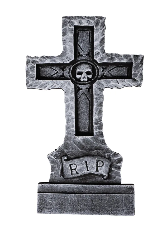 ptit-clown-halloween-grabstein-kreuz-61-cm-grusel-deko-f-r-innen-und-au-en image 1